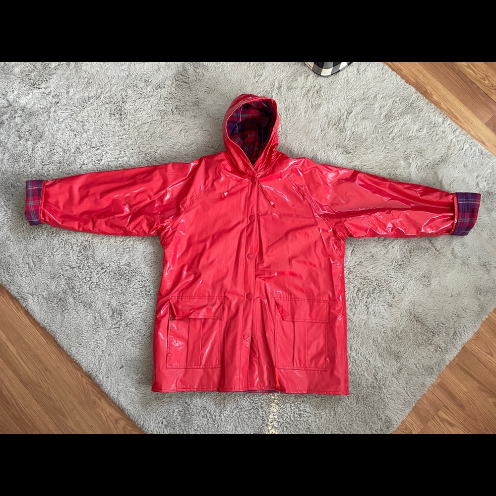 Slippery When Wet Vintage Raincoat